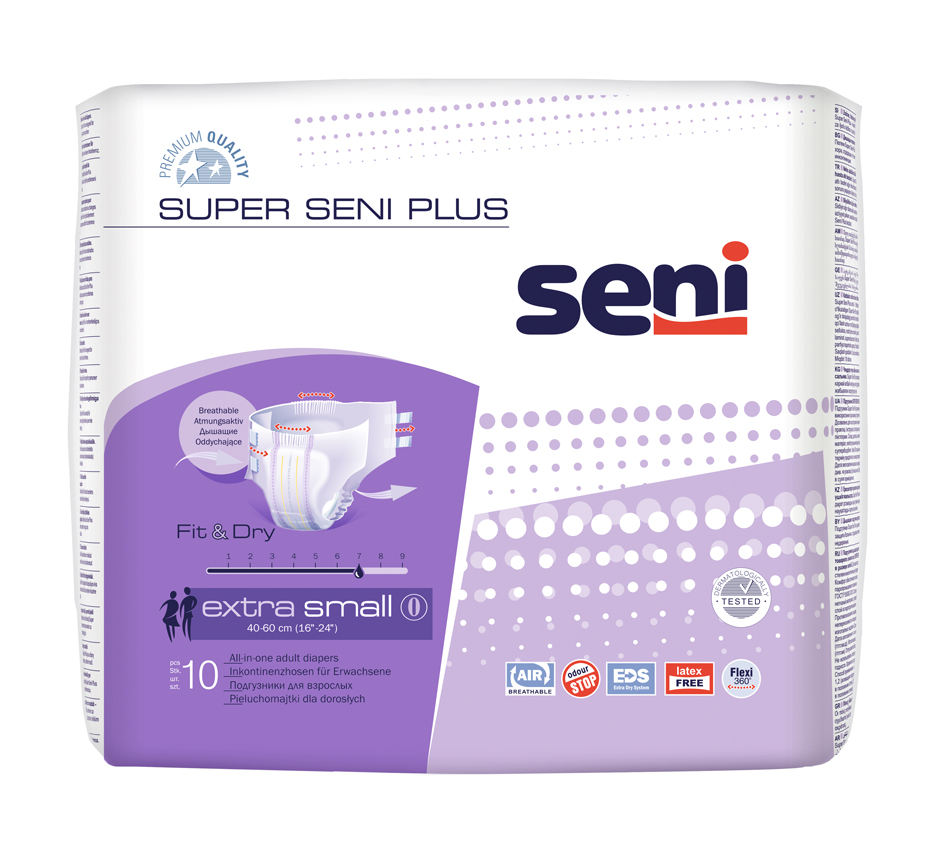 Pieluchomajtki dla dorosłych Super Seni Plus Extra Small  10szt.