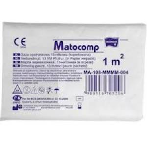 Kompres z gazy MATOCOMP niejałowy 13 nitkowy 1 m2 30szt.