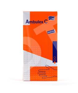 Rękawice niejałowe lateksowe AMBULEX  pudrowane rozmiar L 100szt.