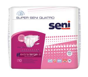 Pieluchomajtki dla dorosłych Super Seni Quatro Extra Large 10szt.